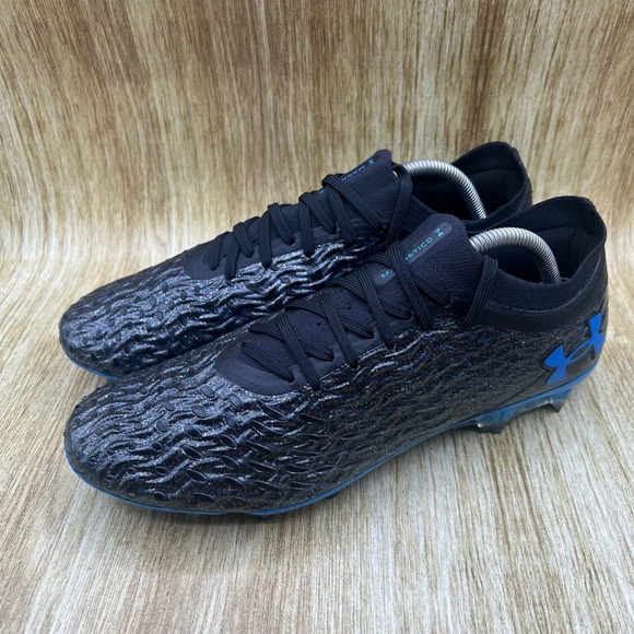 Under Armour Magnetico Elite 5 FG Men\'s Size 11 Soccer Cleats Black Blue NEW main image 6